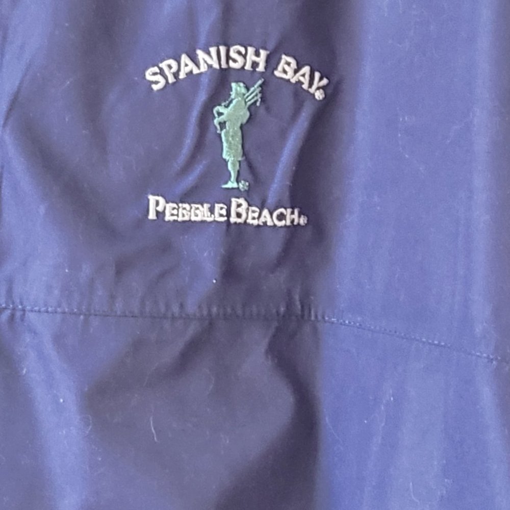 Pebble Beach Reversable Pullover Windbreaker Jack… - image 8